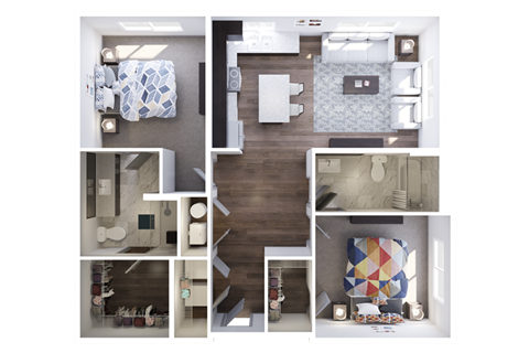 Lofts at Cathedral |Downtown Jacksonville FL | B-3_1013 Floor Plan